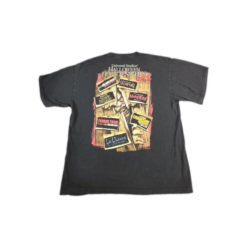 Universal Studios 2012 Horror Nights Sz M-L Halloween Graphic Shirt Adult Black